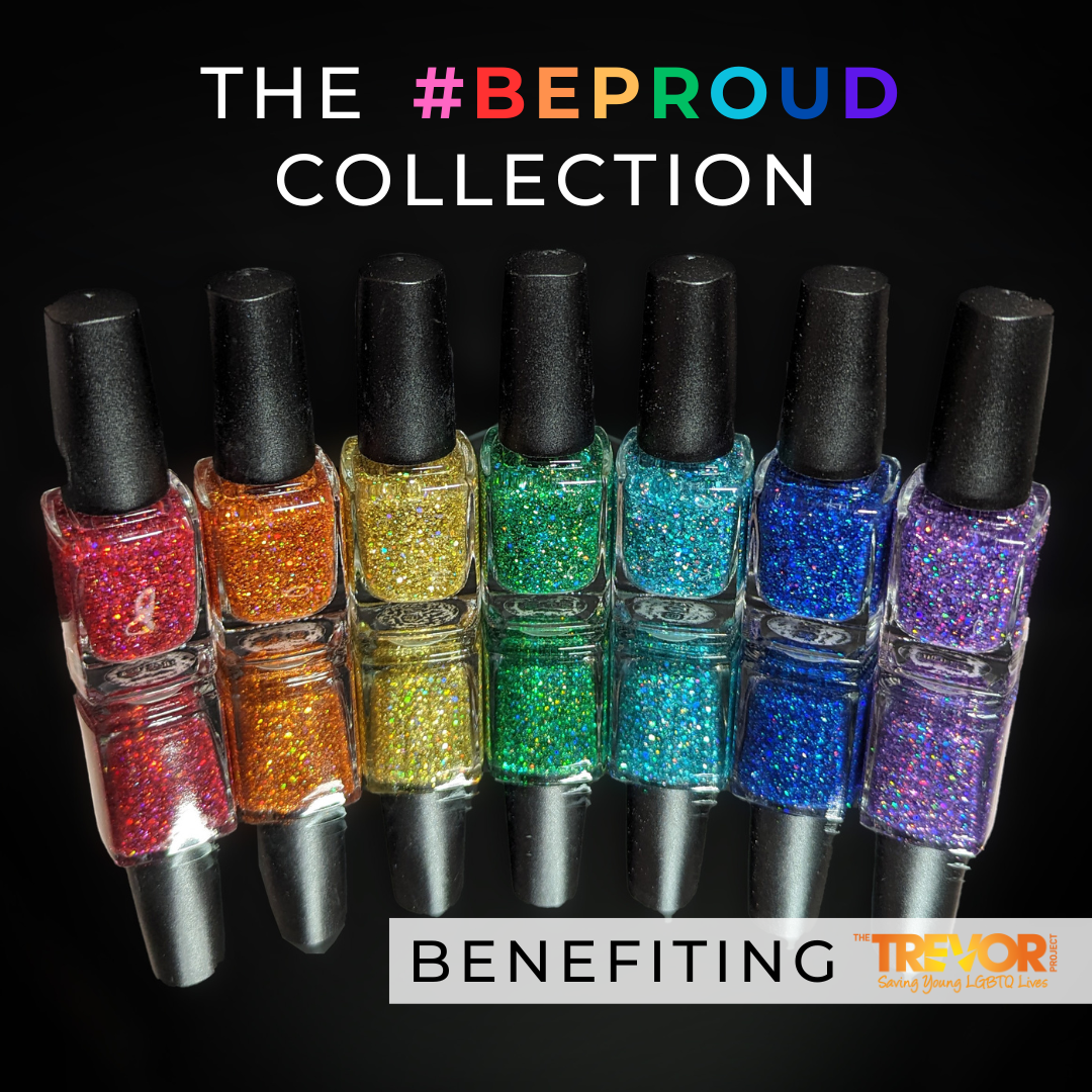 #BeProud Holo Glitter Topper - Purple