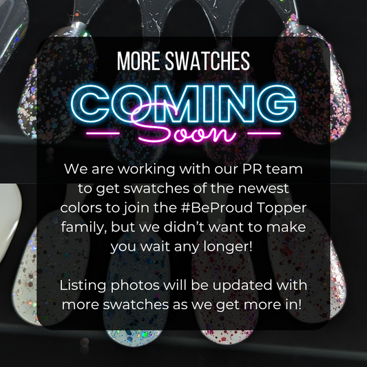 #BeProud Holo Glitter Topper - Silver