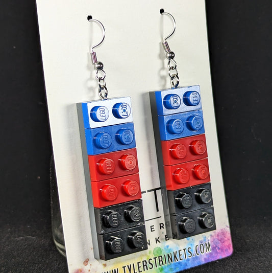 LEGO Earrings - Polyamory Pride