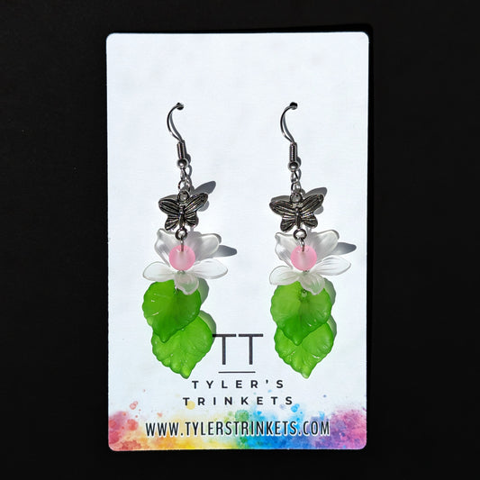 Butterfly Lily Spring Dangle Earrings