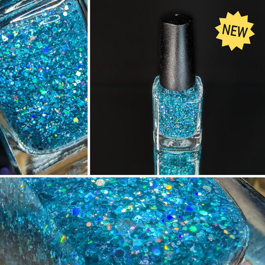 #BeProud Holo Glitter Topper - Turquoise