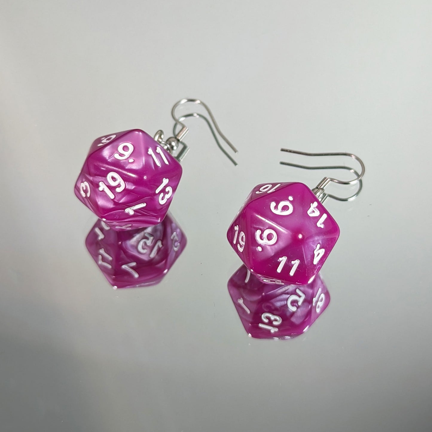Never Trust A DM... - D20 Dice Dangle Earrings