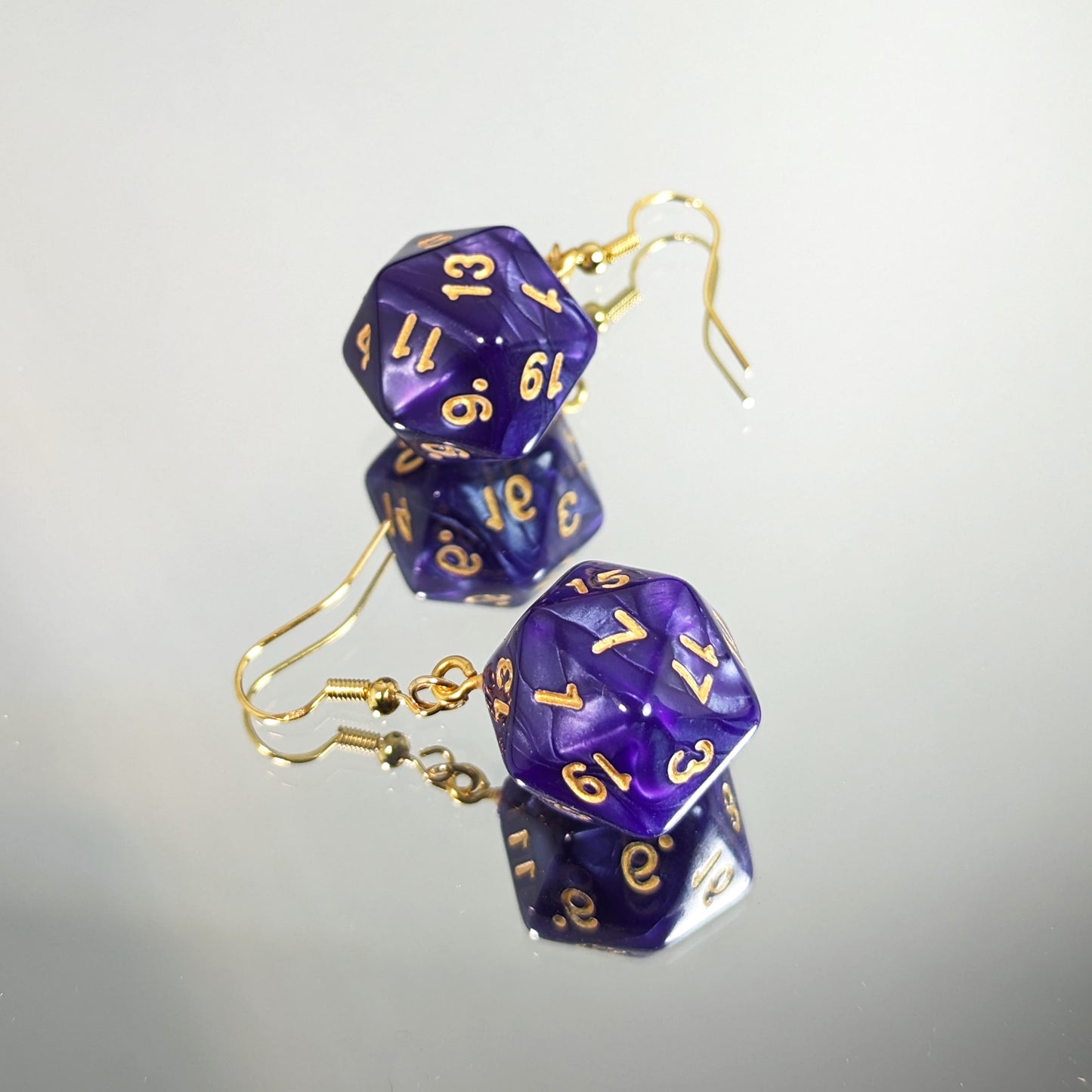 Never Trust A DM... - D20 Dice Dangle Earrings