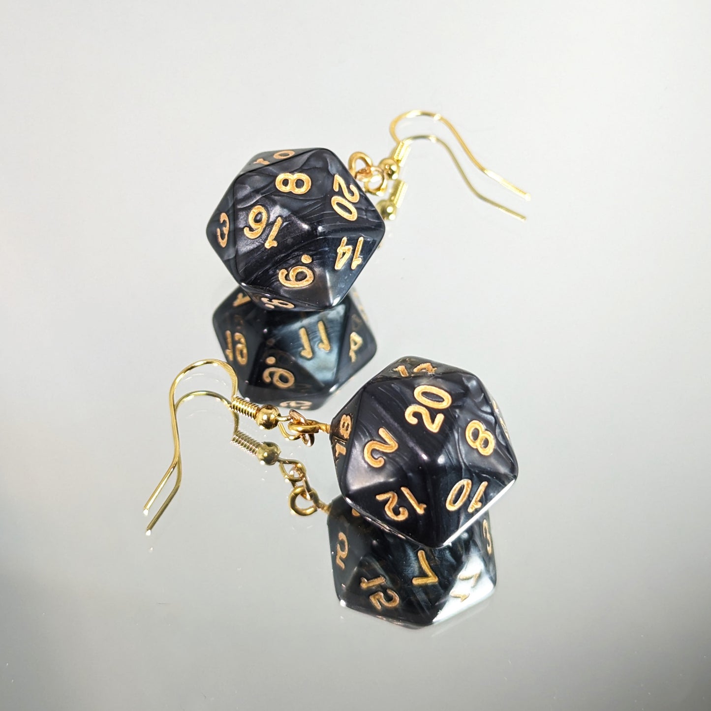 Never Trust A DM... - D20 Dice Dangle Earrings