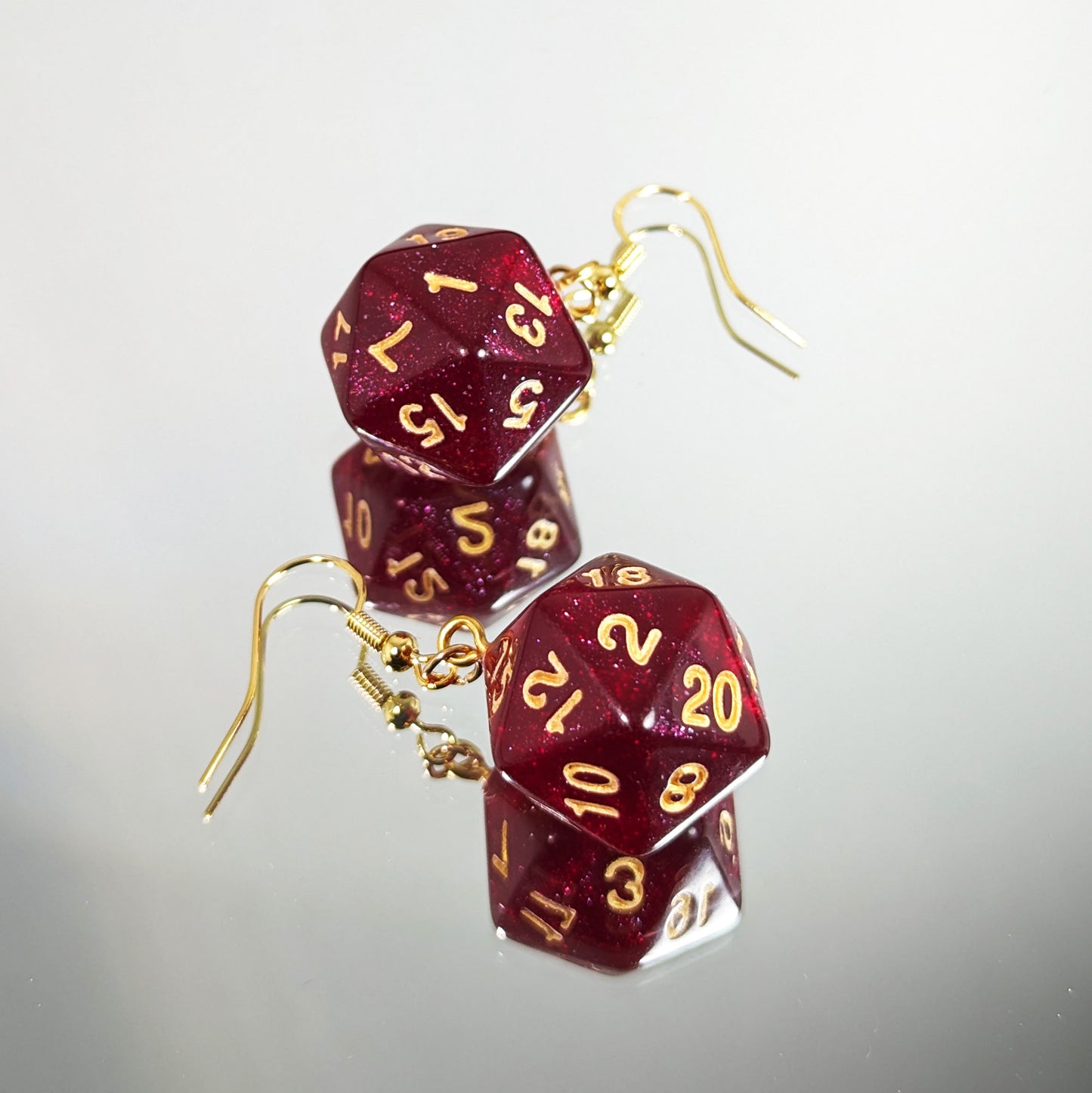 Never Trust A DM... - D20 Dice Dangle Earrings