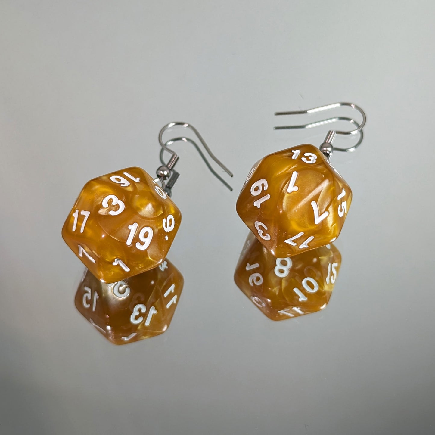 Never Trust A DM... - D20 Dice Dangle Earrings