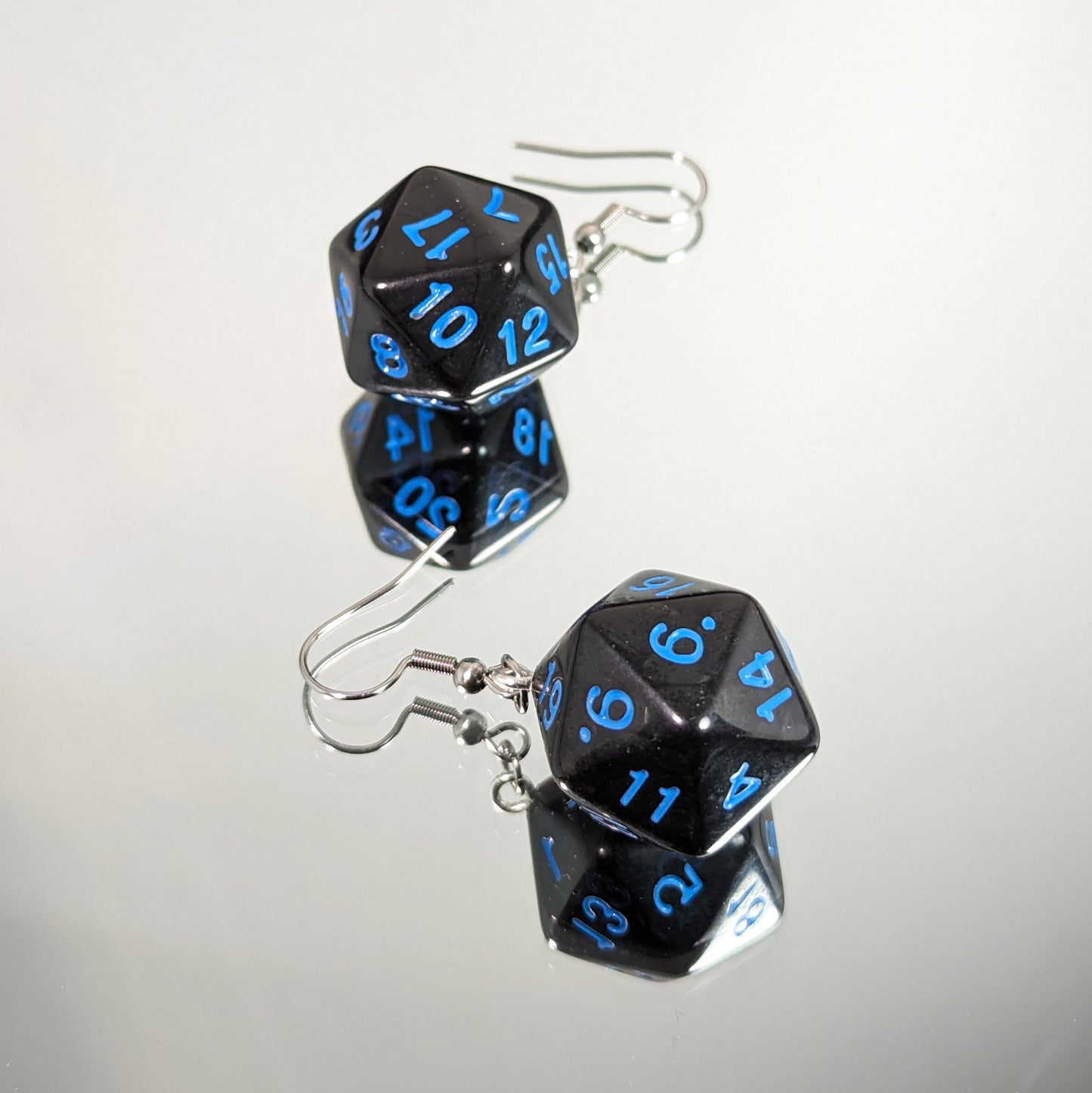 Never Trust A DM... - D20 Dice Dangle Earrings
