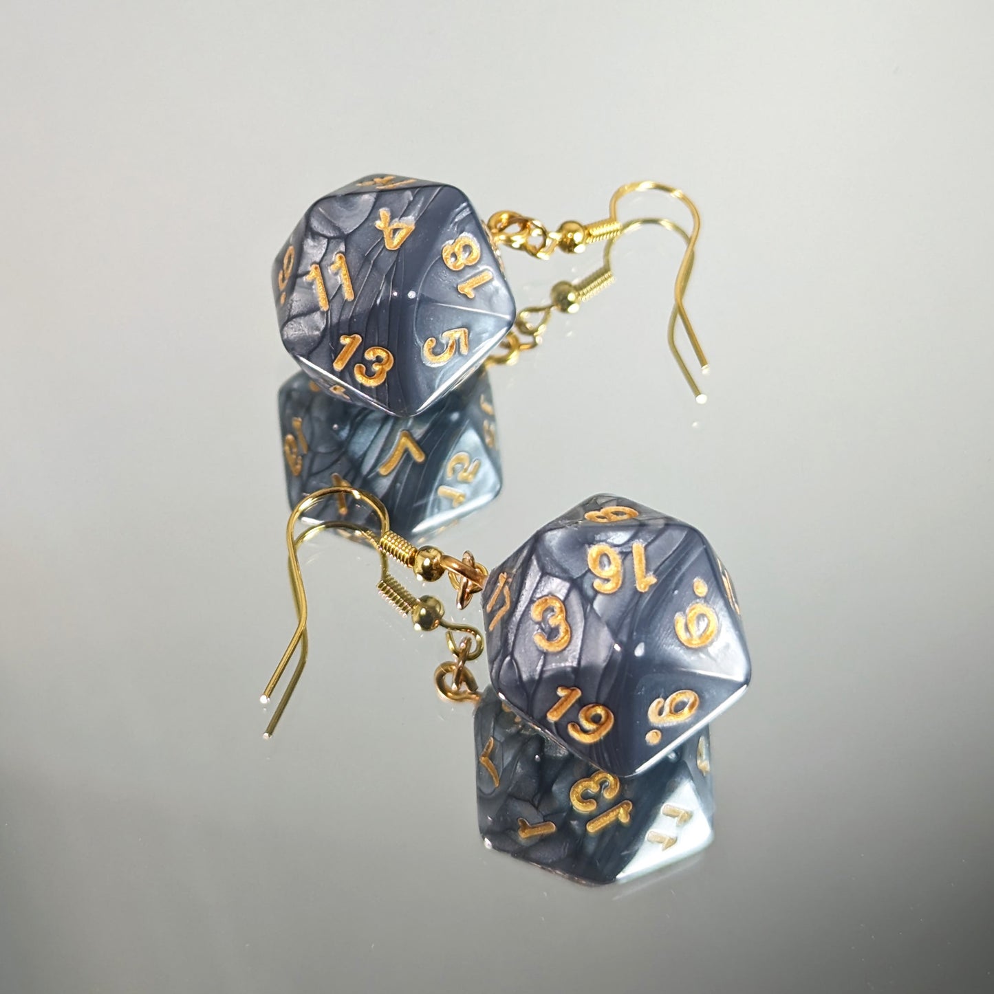 Never Trust A DM... - D20 Dice Dangle Earrings