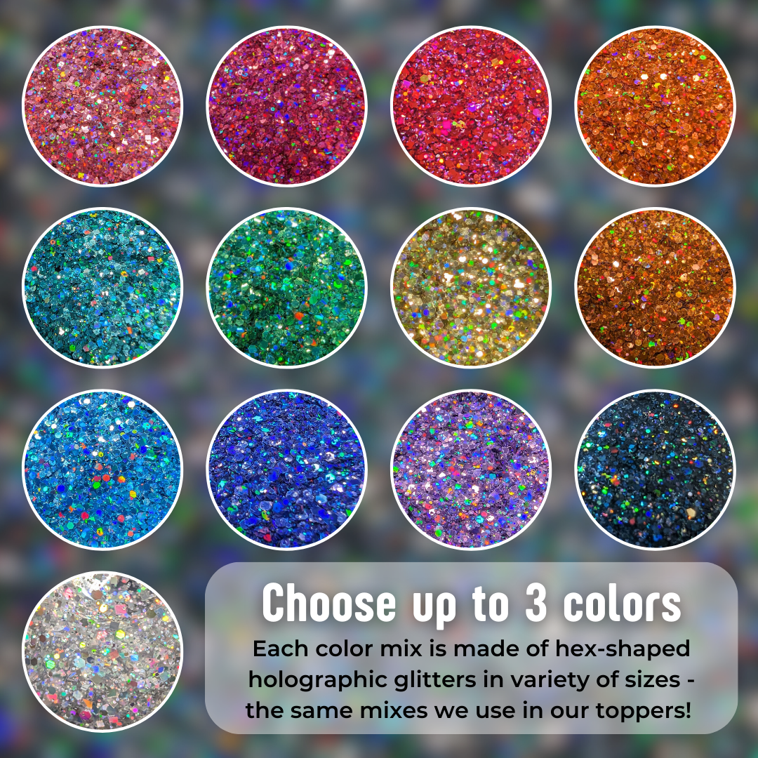 Design-Your-Own Holographic Glitter Polish Topper