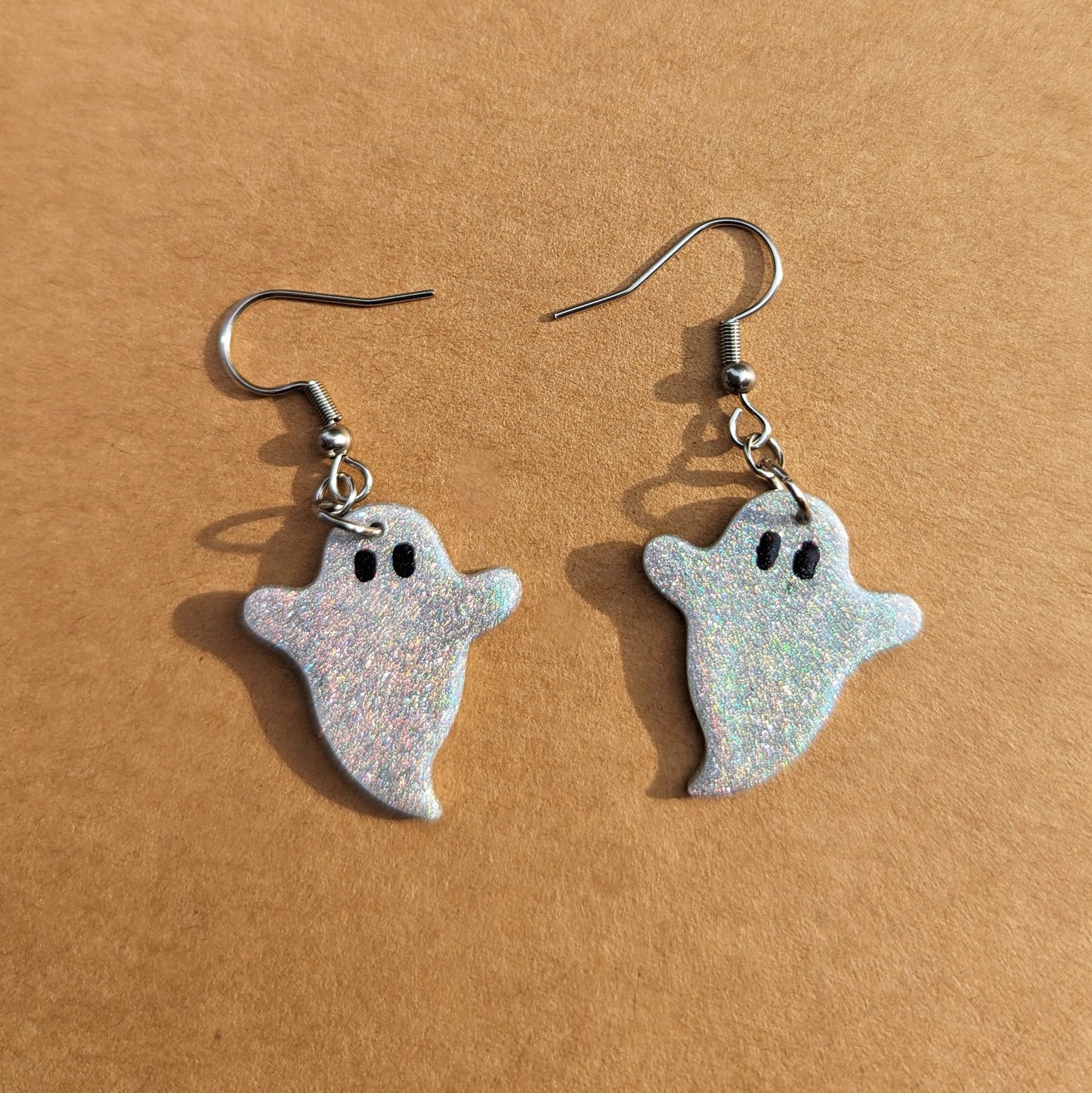 Holographic Ghost Earrings
