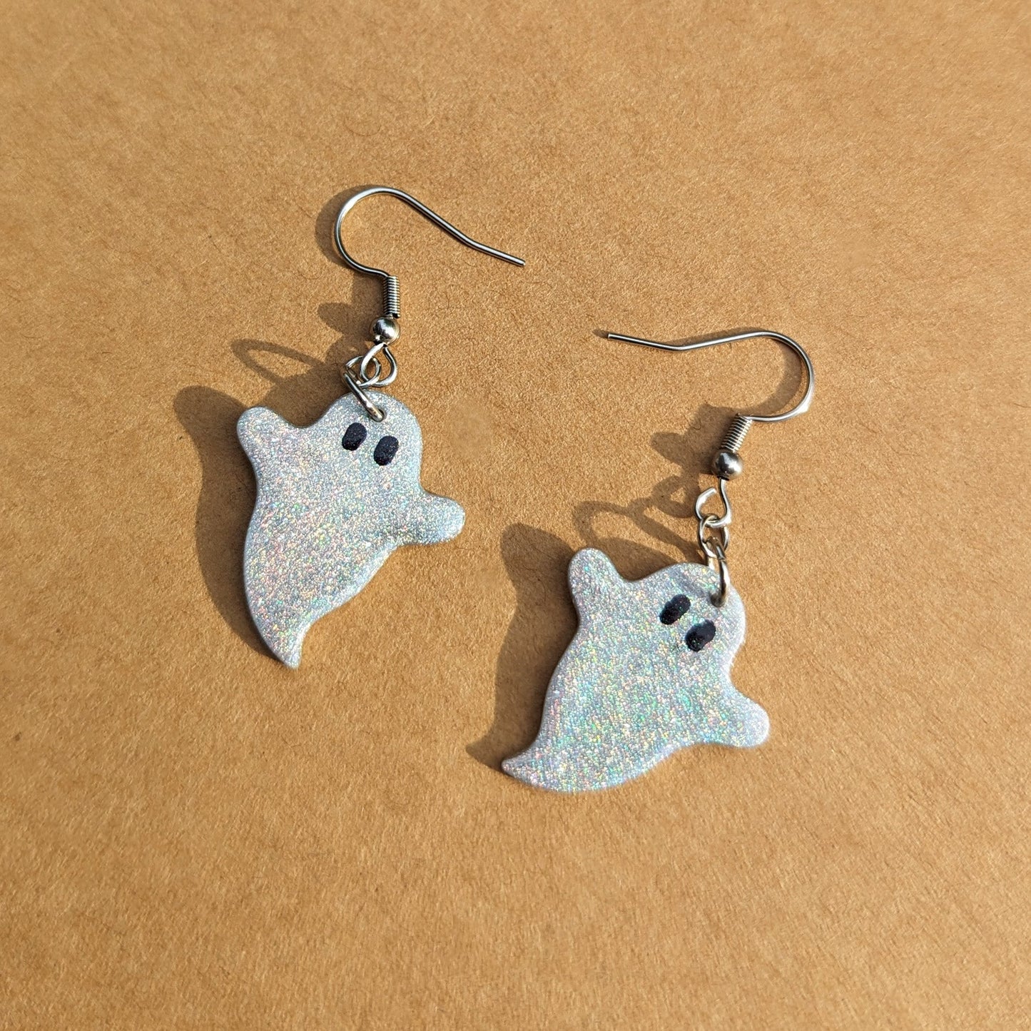 Holographic Ghost Earrings