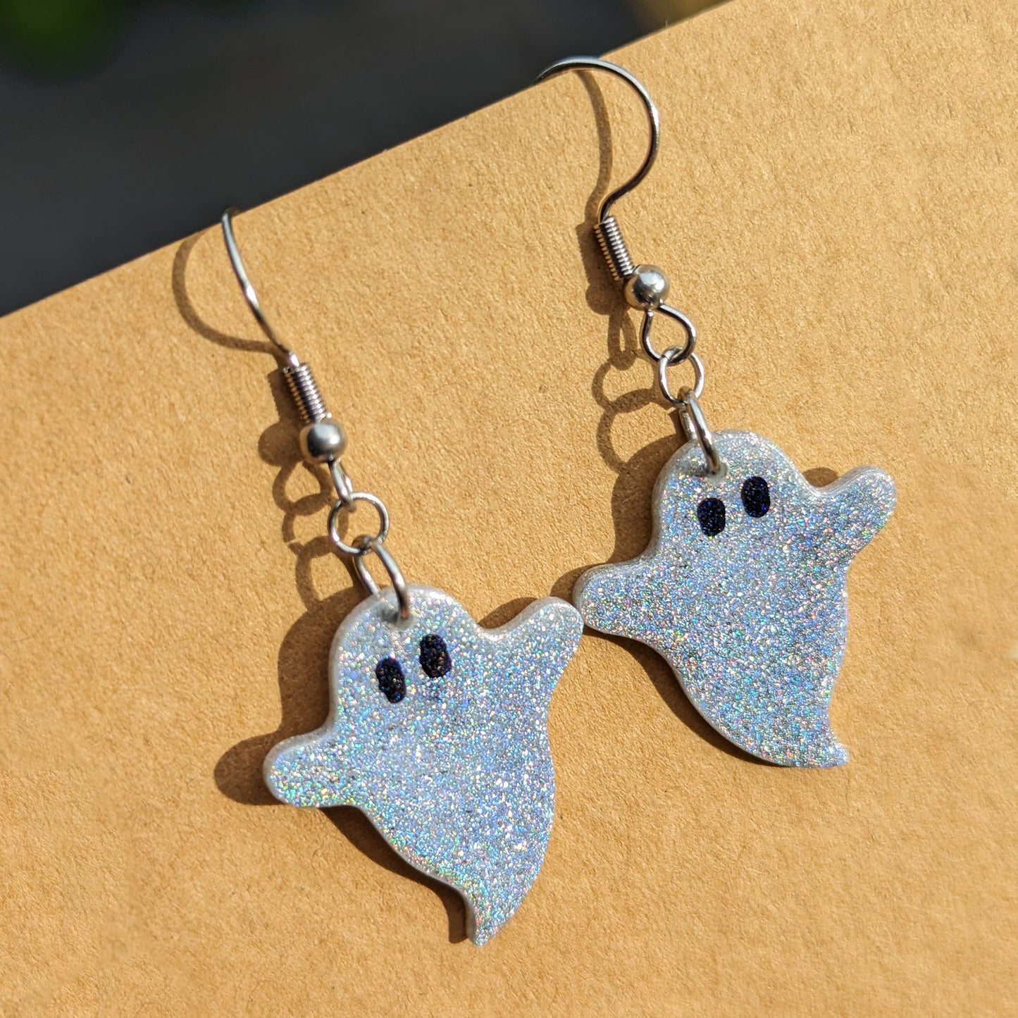 Holographic Ghost Earrings
