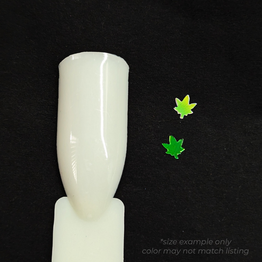 Cannabis Leaf Nail Art Glitter - Holographic Violet