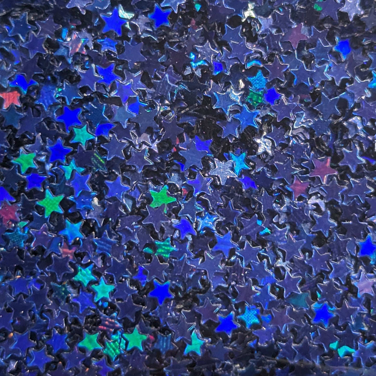 Holographic Blue Star Nail Art Loose Glitter