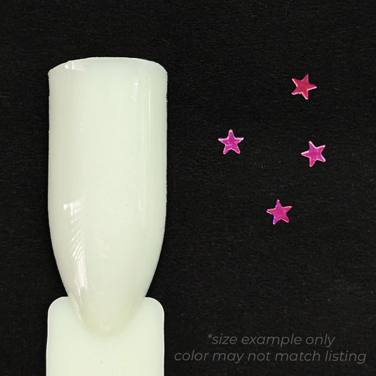 Star Nail Art Glitter - Holographic Silver