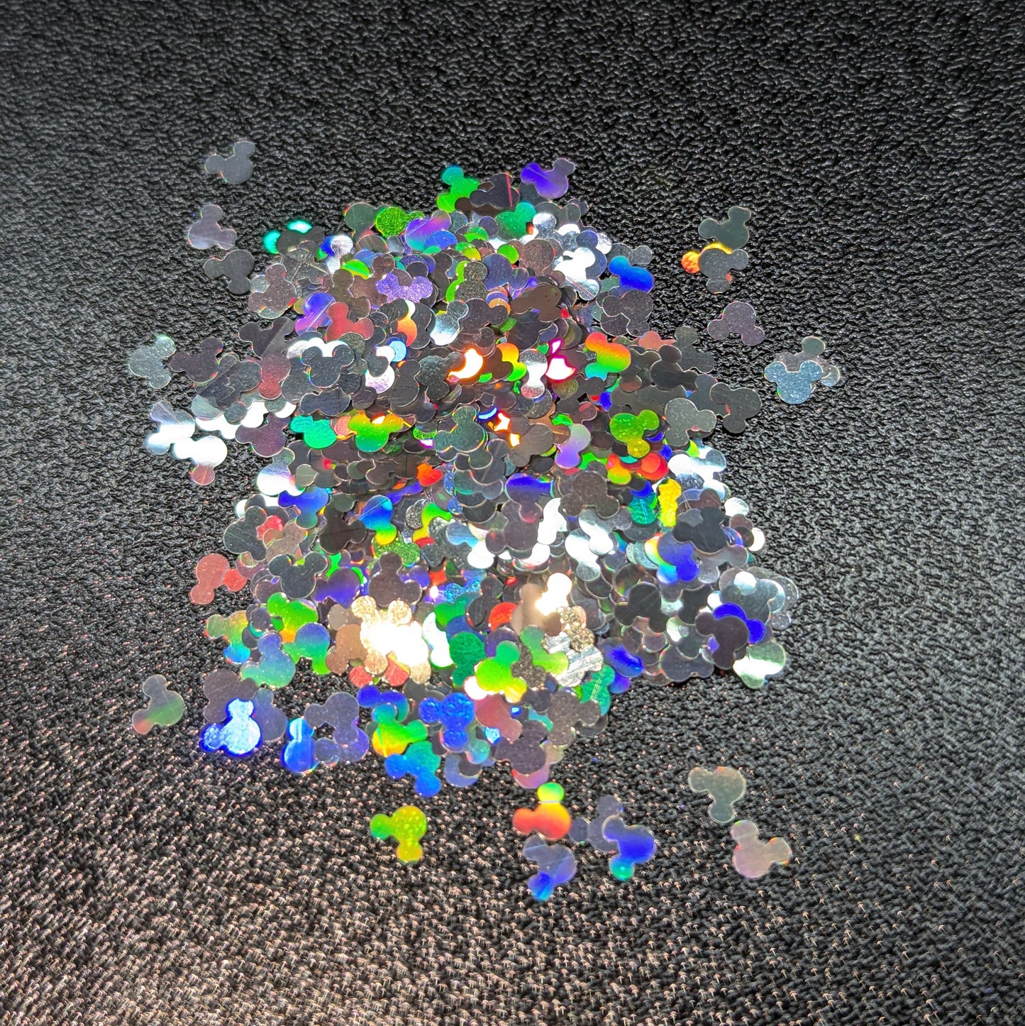 Mouse Nail Art Glitter - Holographic Silver