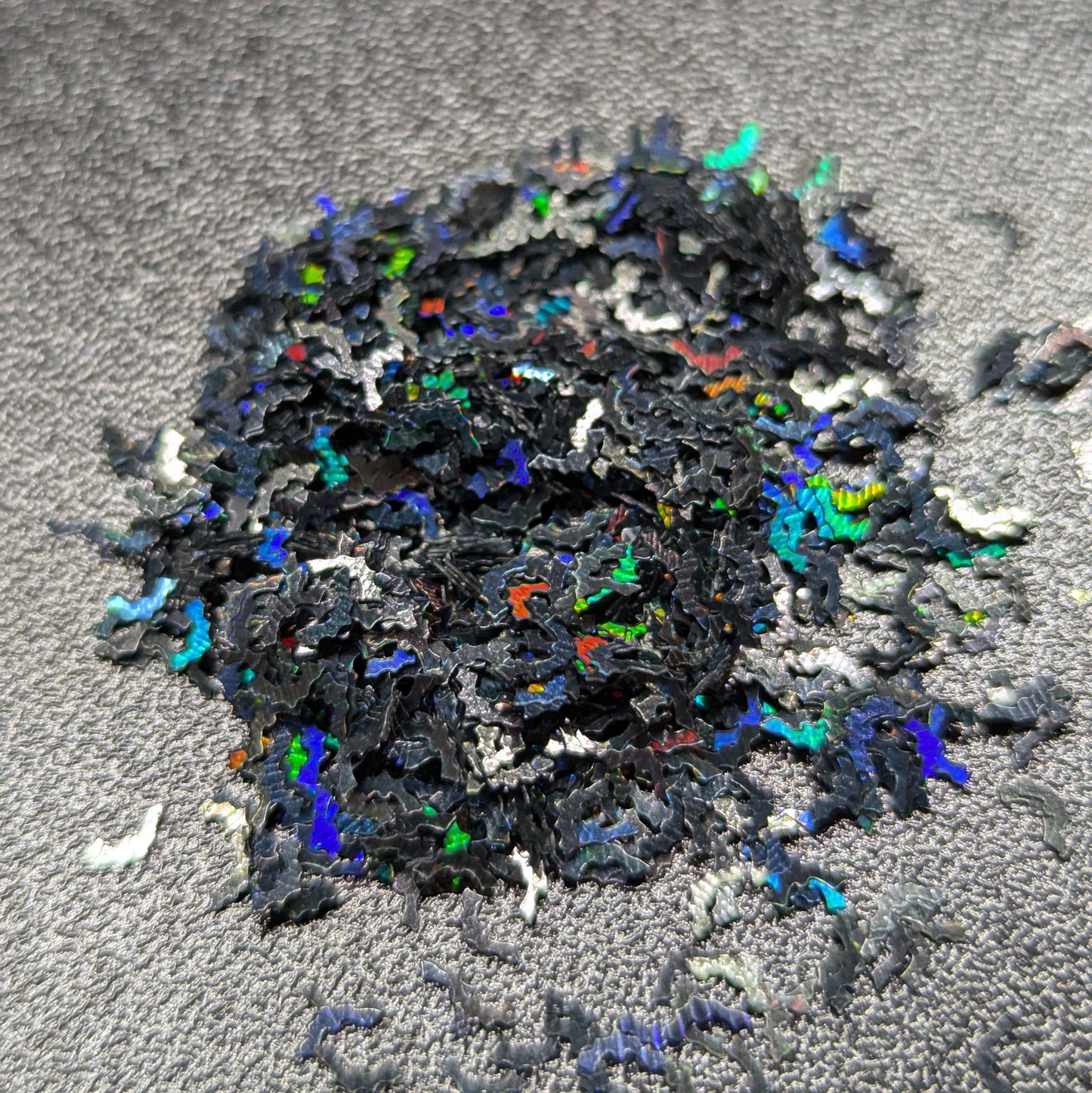 Holographic Black Bat Nail Art Loose Glitter
