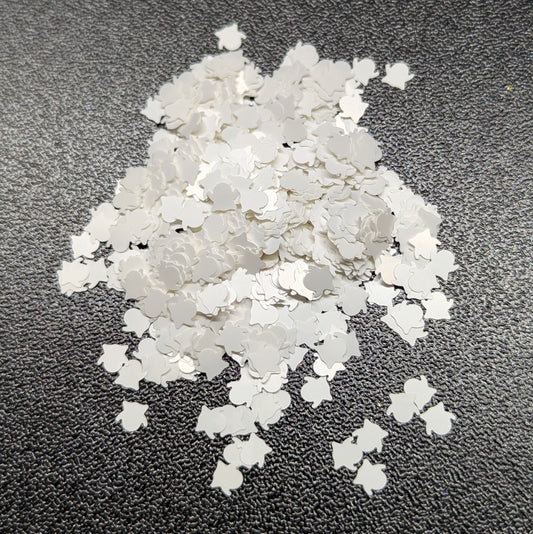 Ghost Emoji Nail Art Glitter - Matte White