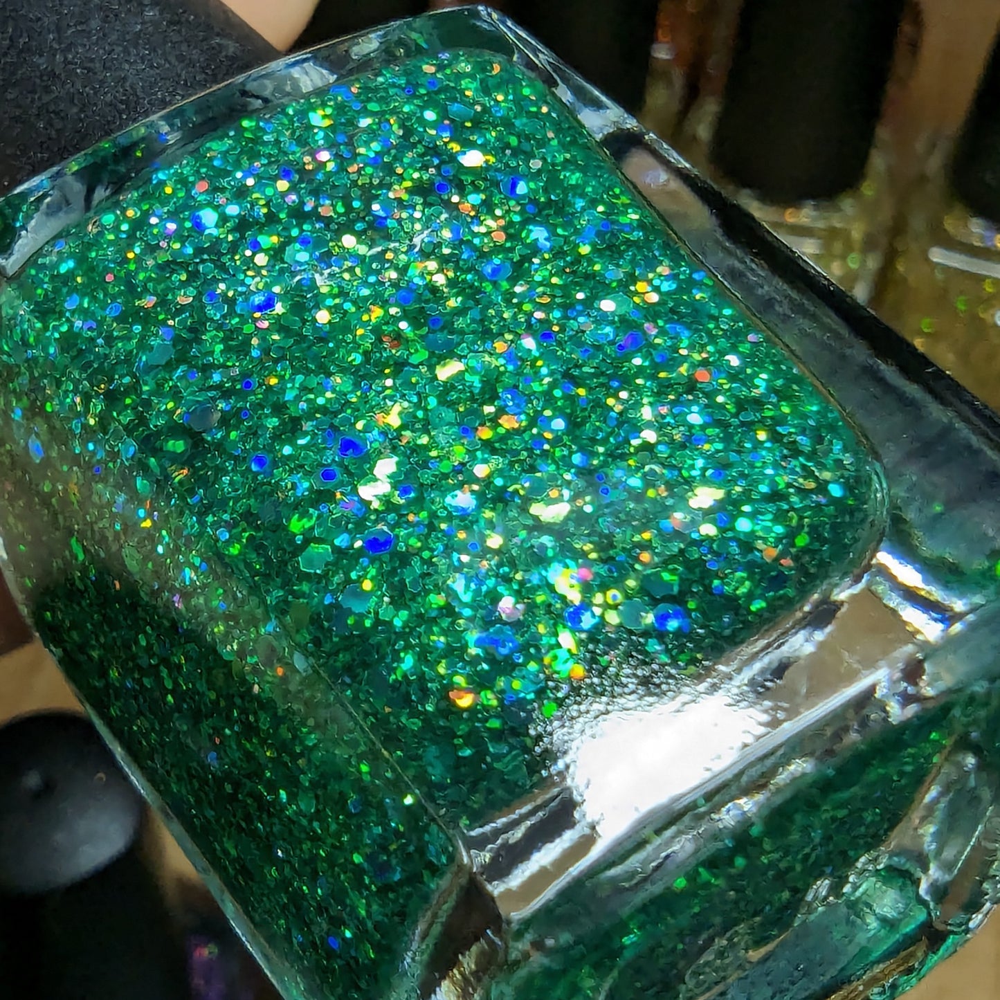 #BeProud Holo Glitter Topper - Green