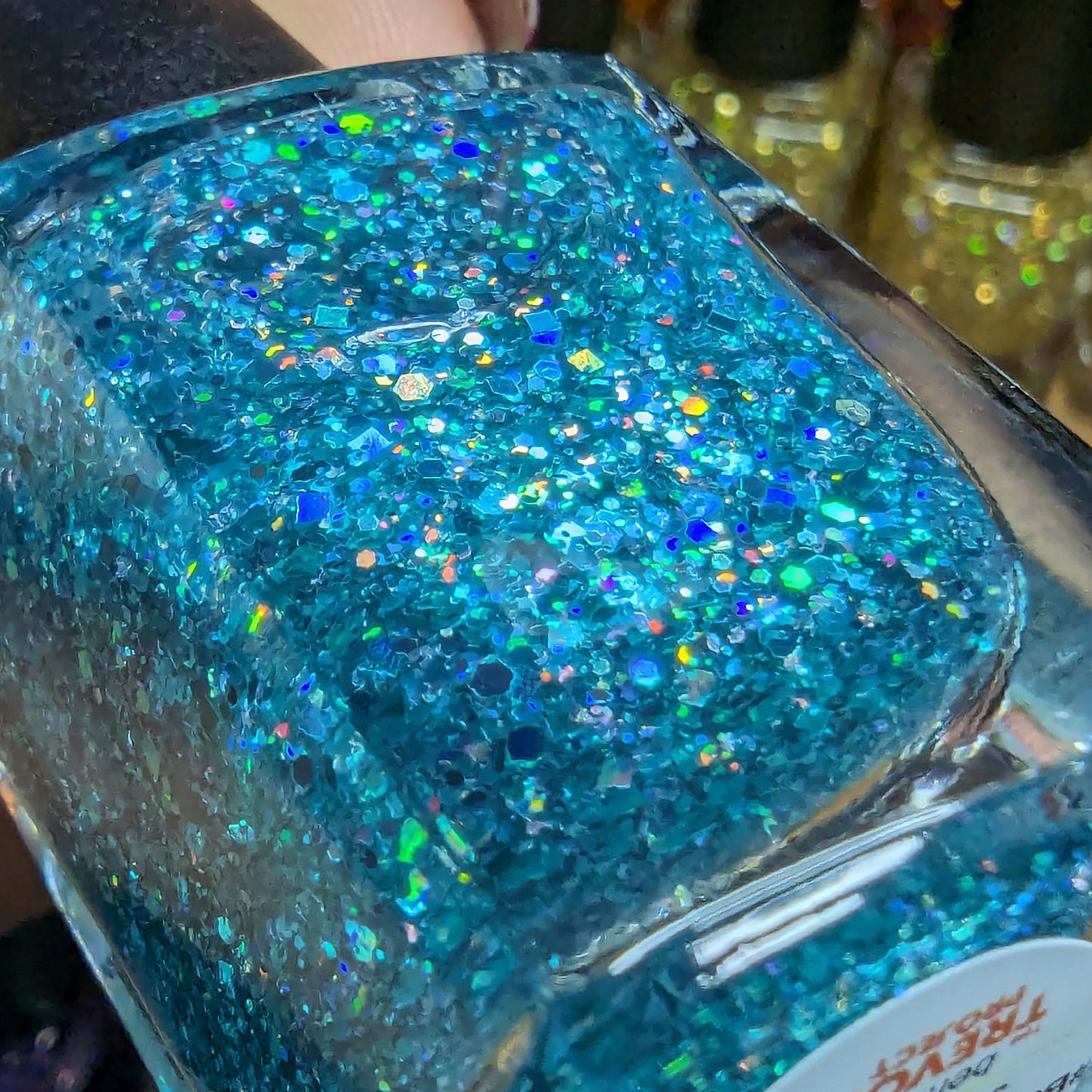 #BeProud Holo Glitter Topper - Turquoise