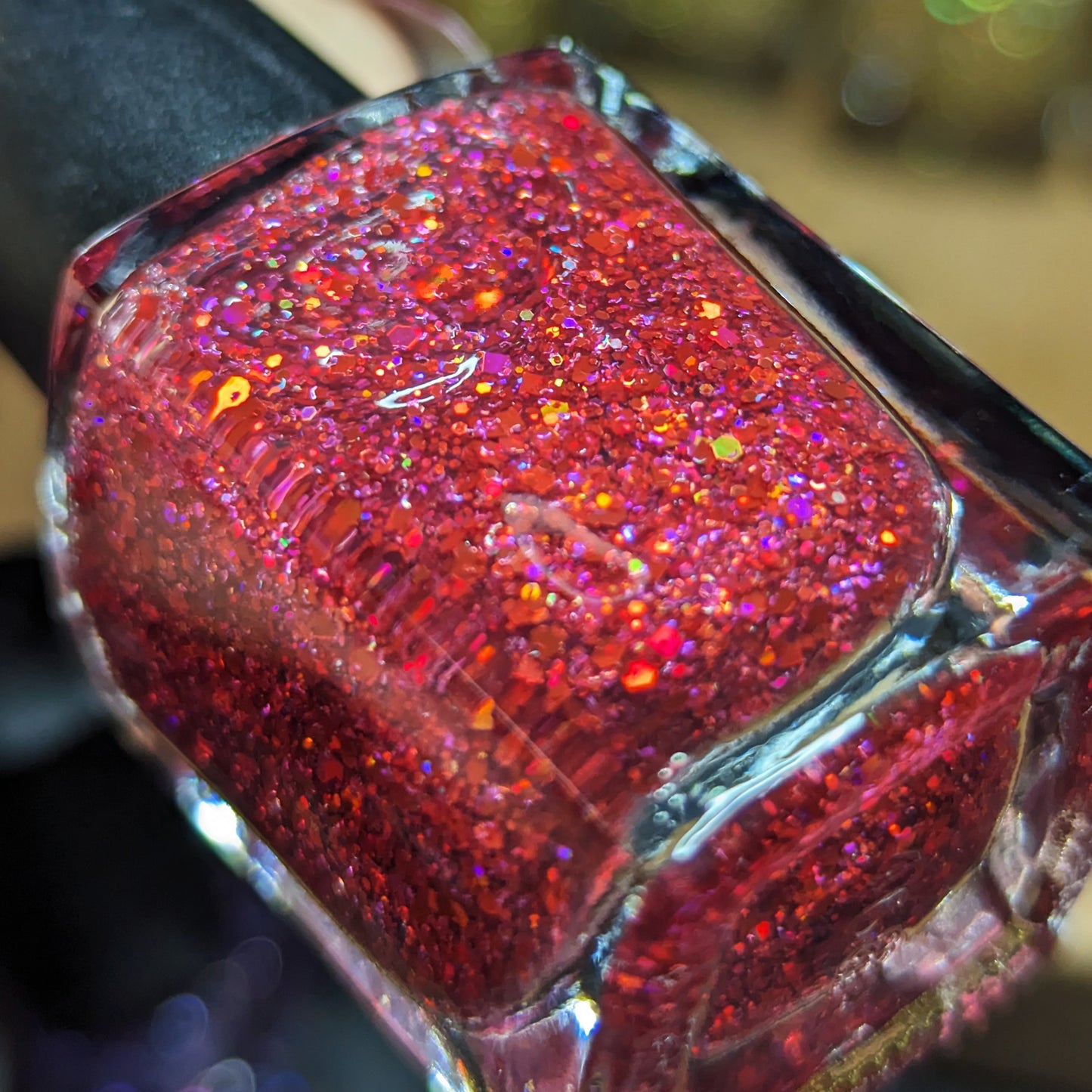 #BeProud Holo Glitter Topper - Red