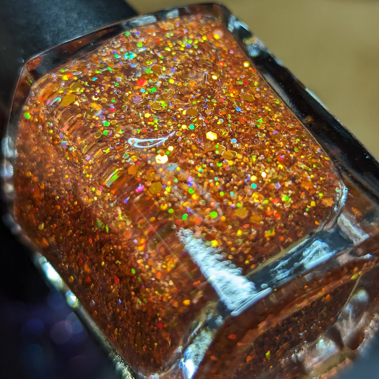 #BeProud Holo Glitter Topper - Orange