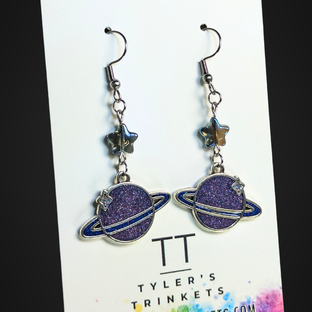Space Adventure Dangle Earrings - Star