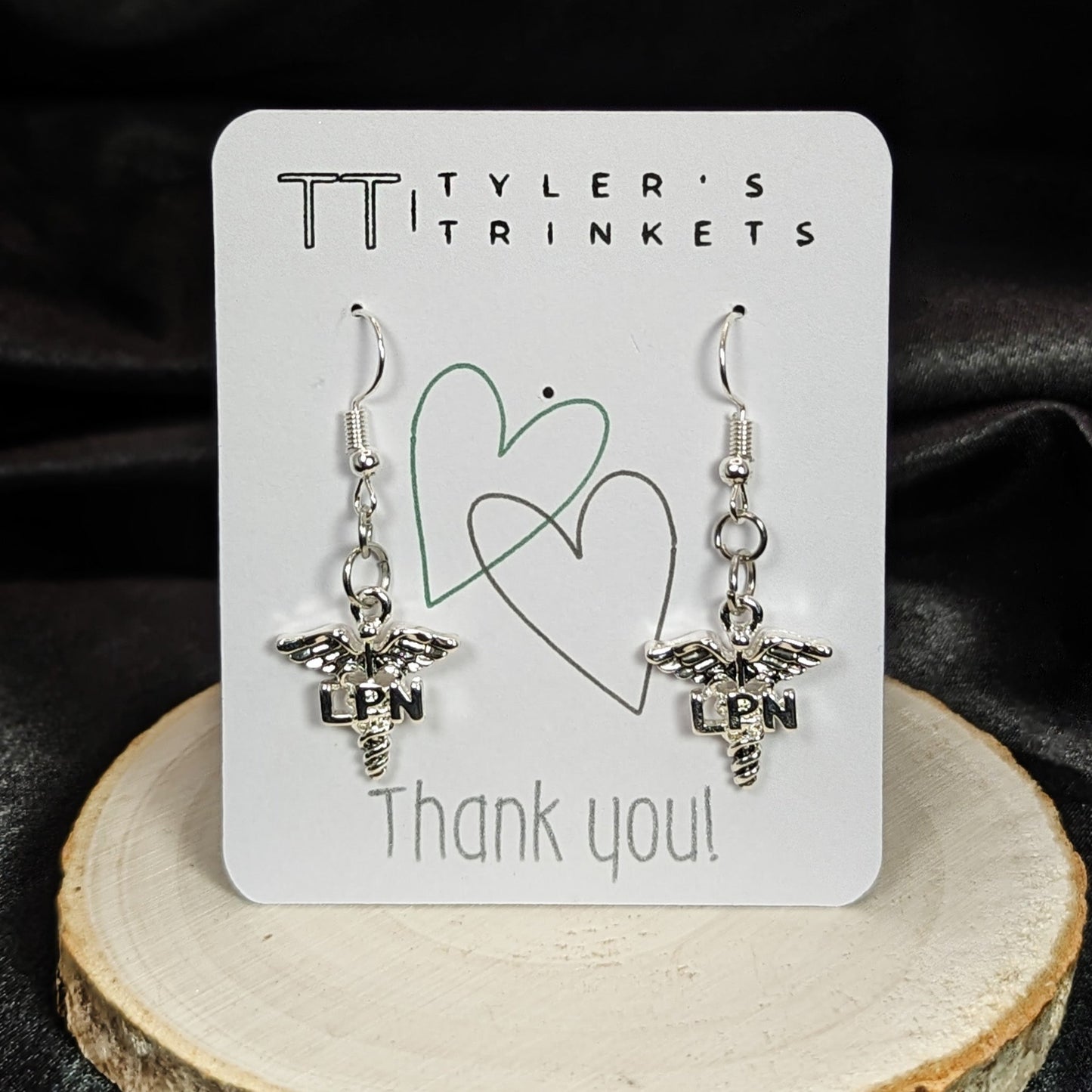 Nurse RN/LPN Symbol Dangle Earrings