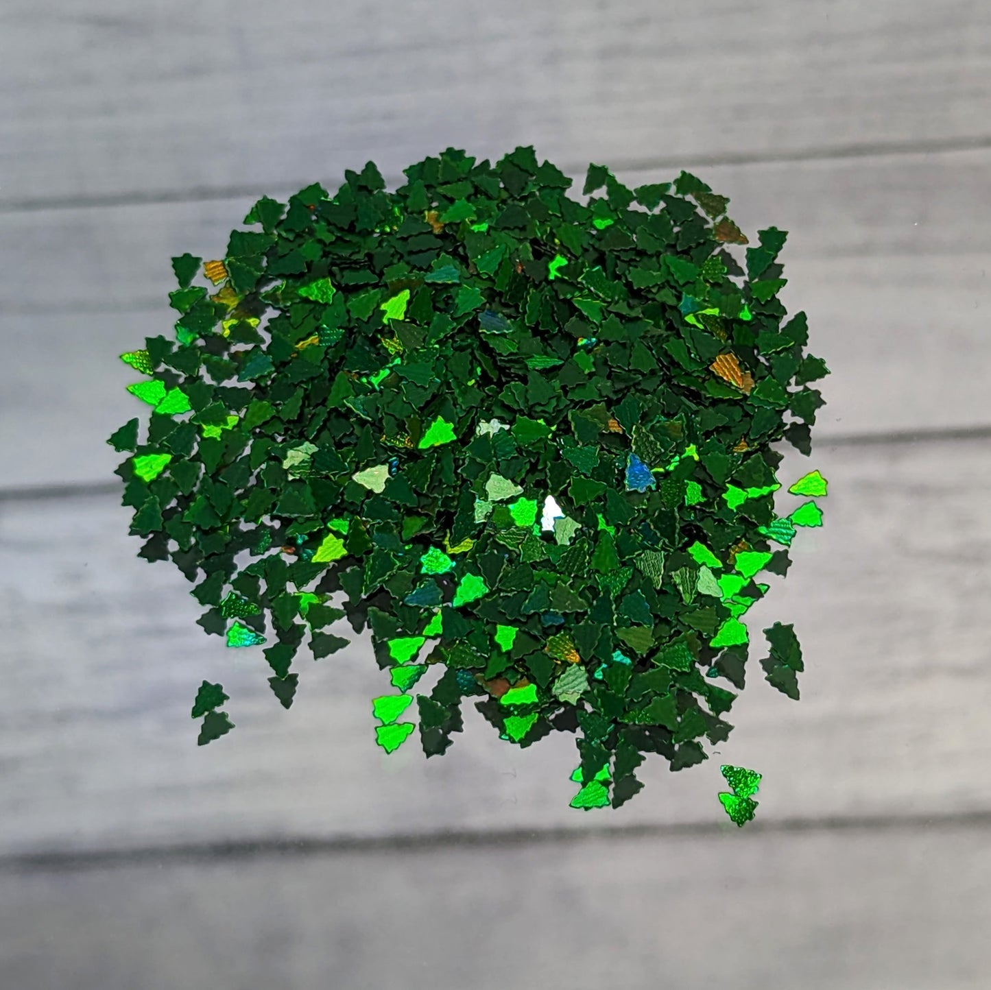 Tree Nail Art Glitter - Holographic Green