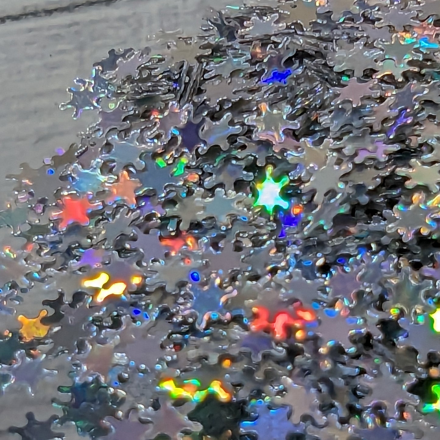 Holographic Snowflake Nail Art Loose Glitter