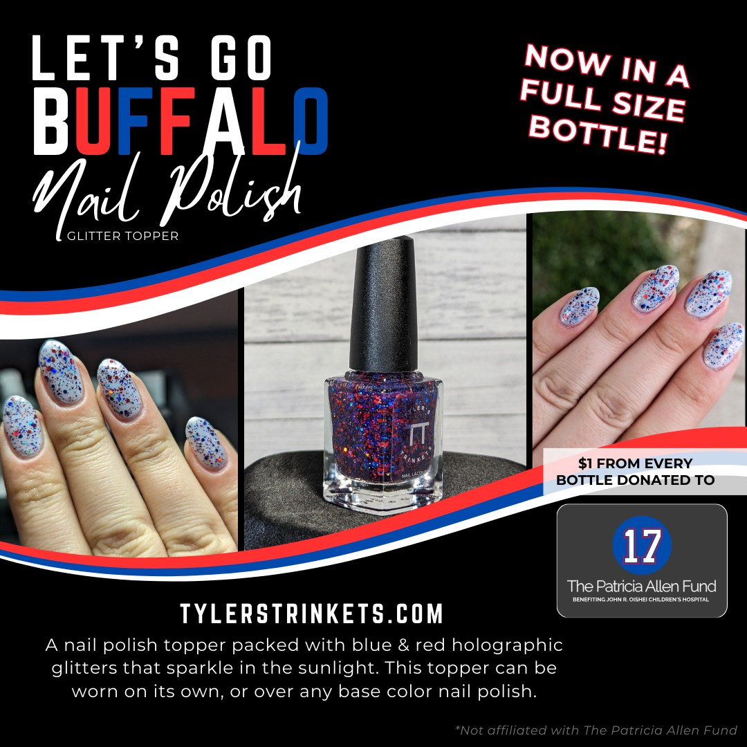 Let's Go Buffalo - Holographic Glitter Nail Polish Topper