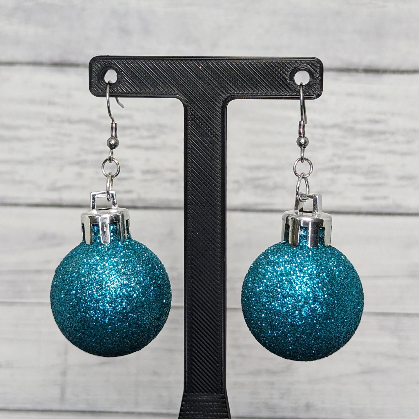 Christmas Ornament Bulb Dangle Earrings