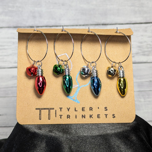 Holiday Lights Wine Charms