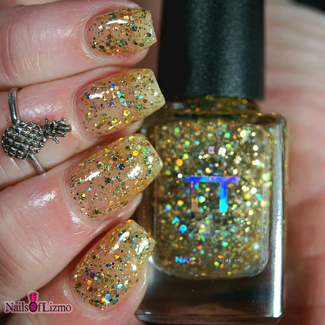 #BeProud Holo Glitter Topper - Gold
