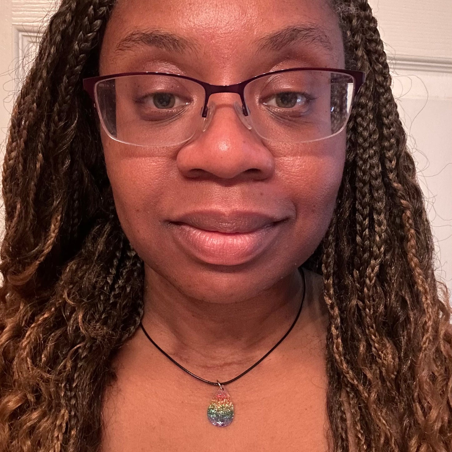 #BeProud Holographic Glitter Necklace