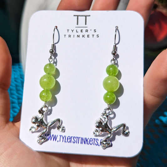Never Kiss A Frog - Tiana-Inspired Dangle Earrings