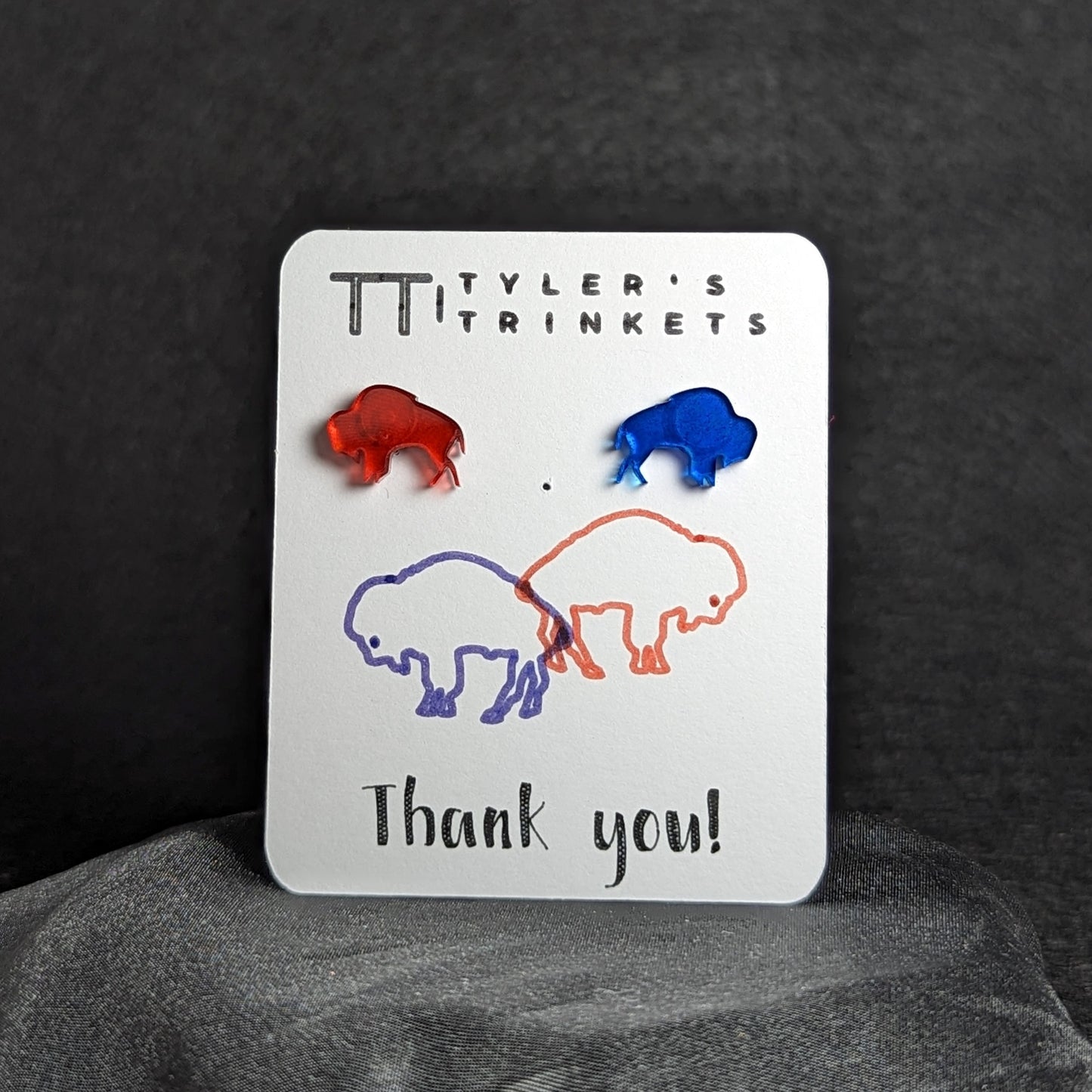 Make Me Wanna Shout - Buffalo Bills Buffalo-Shaped Stud Earrings