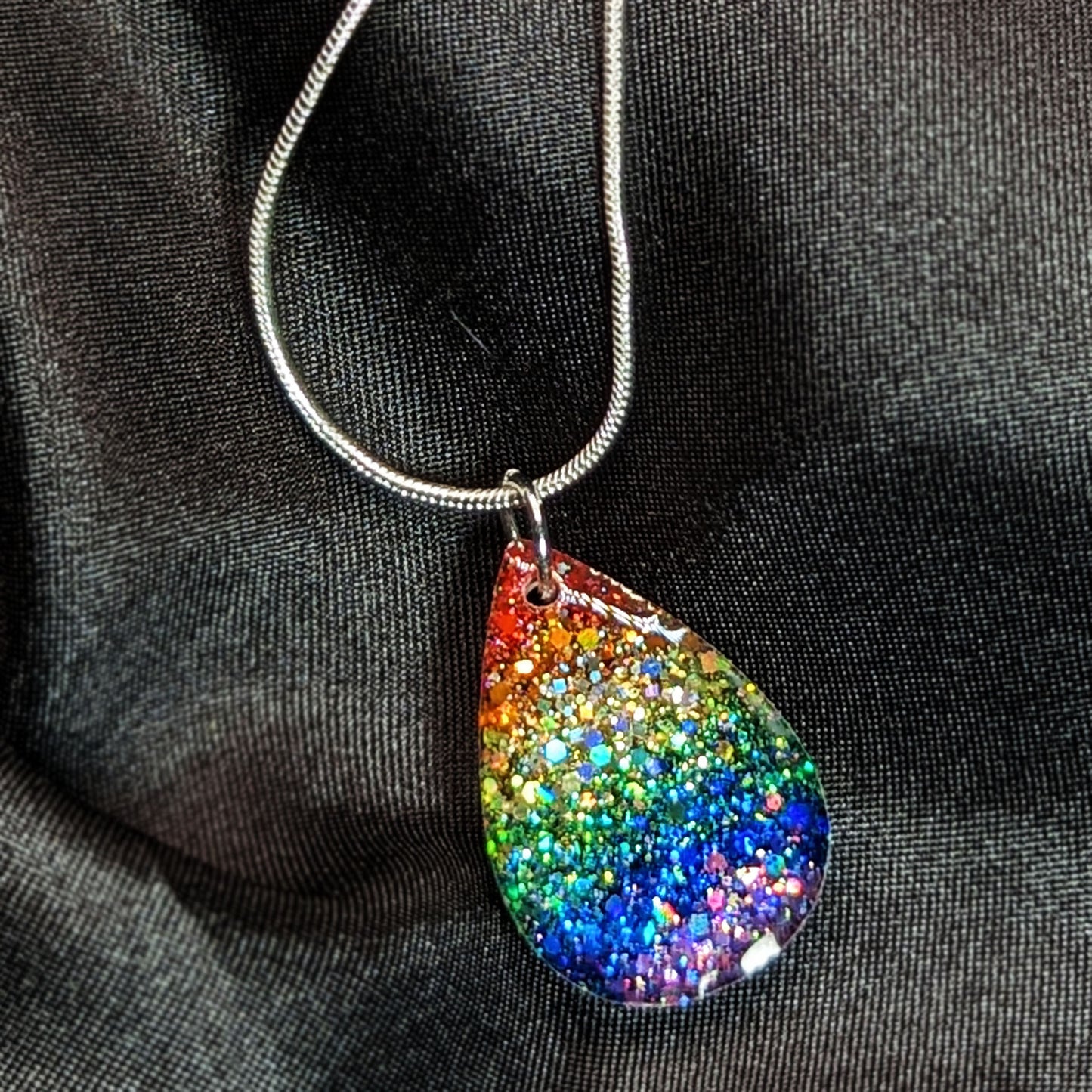 #BeProud Holographic Glitter Necklace