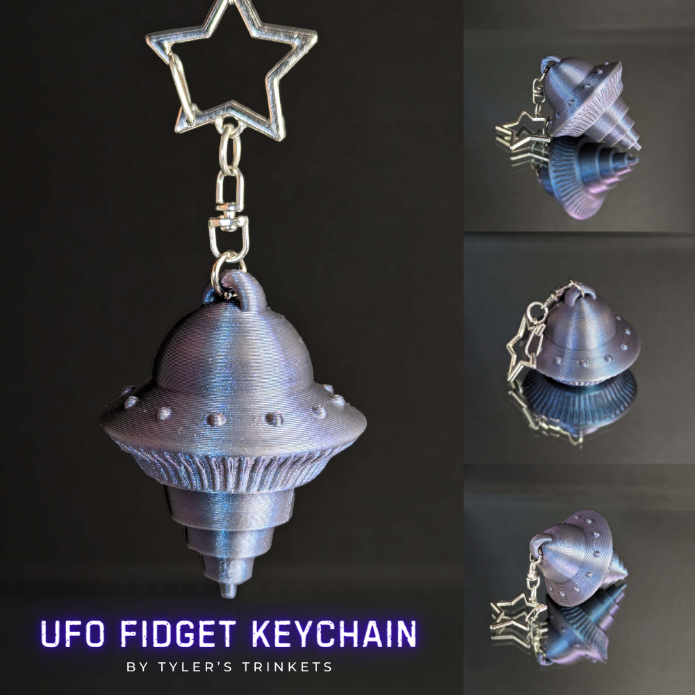 UFO Fidget Keychains