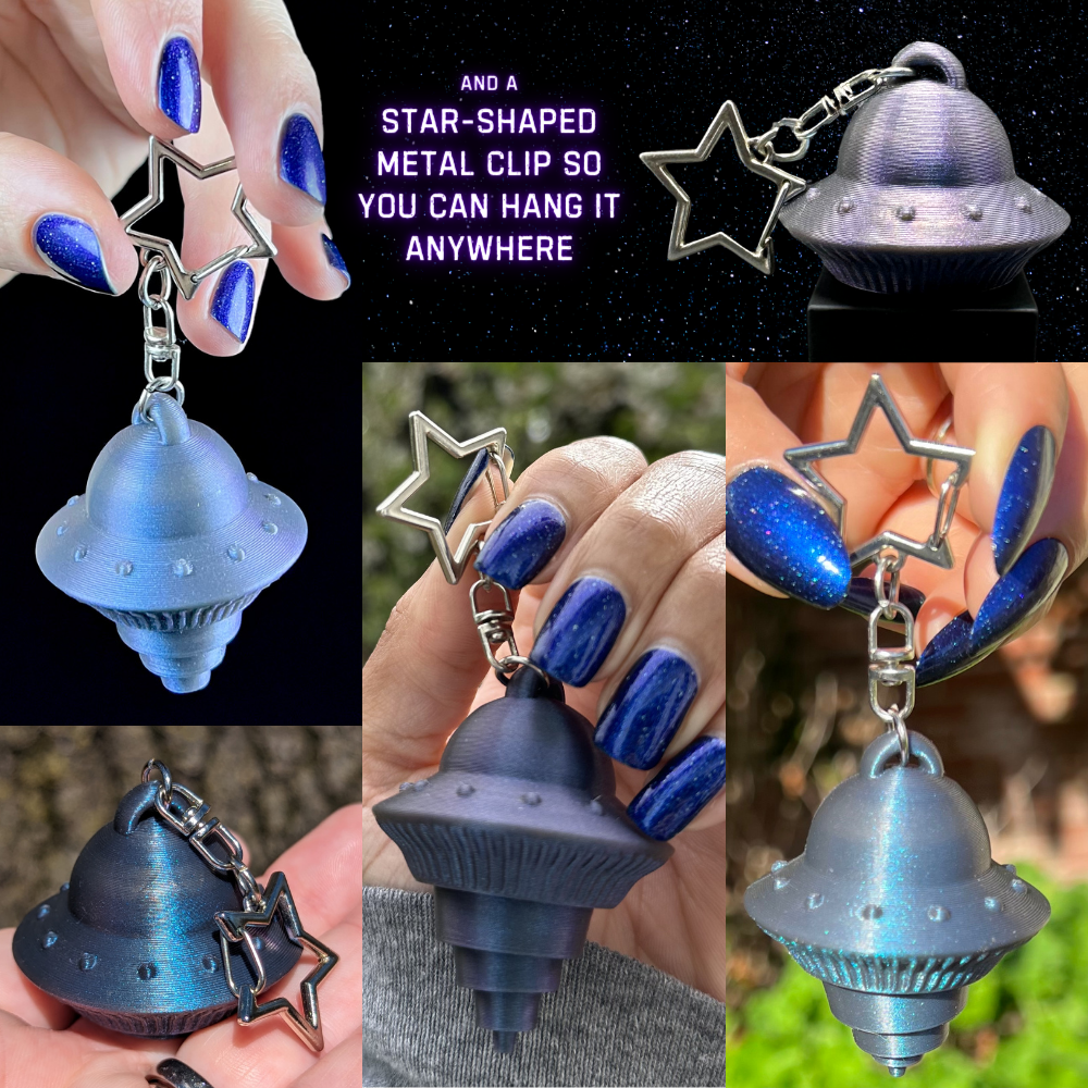 UFO Fidget Keychains