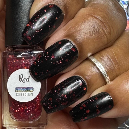 #BeProud Holo Glitter Topper - Red