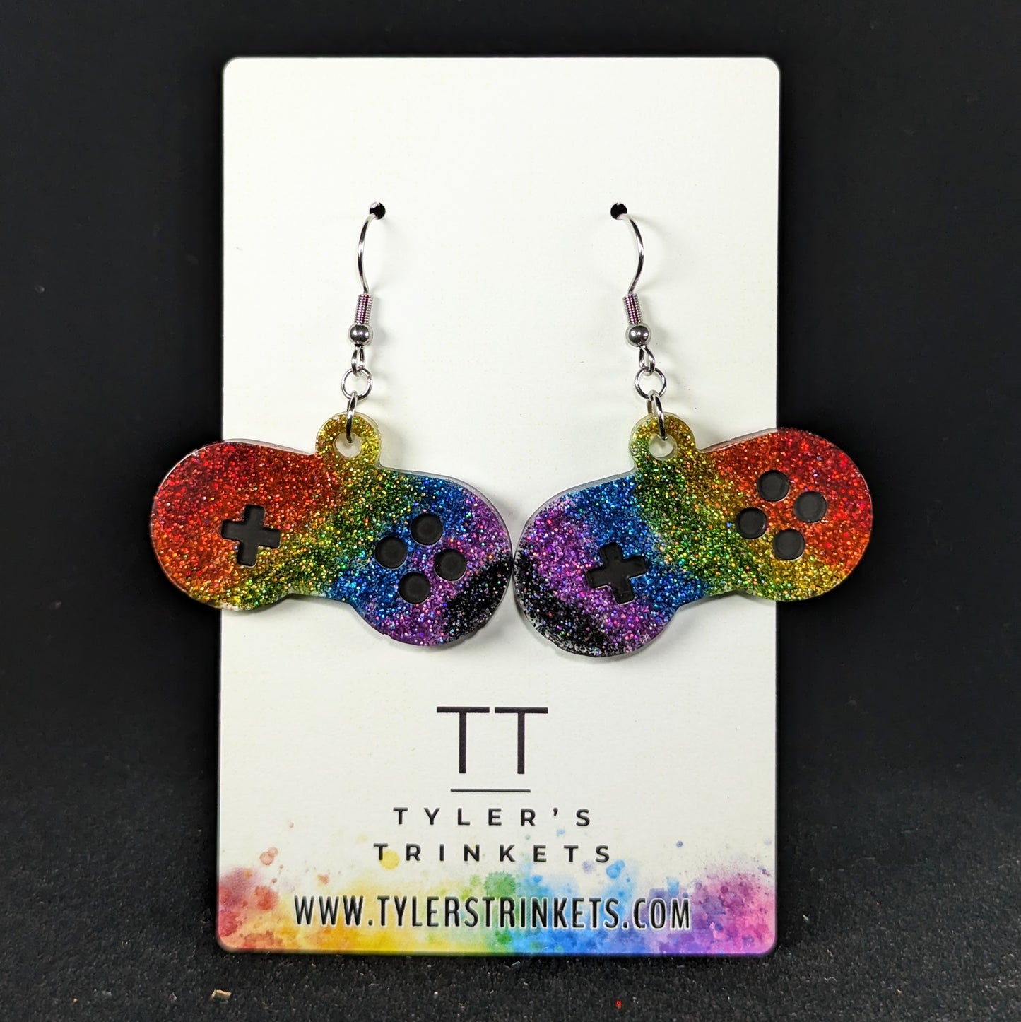 Pride Game Controller Earrings - Super Nintendo