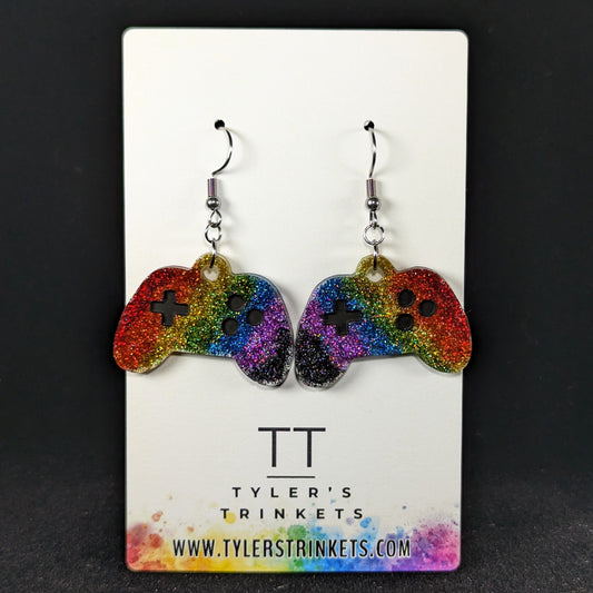 Pride Game Controller Earrings - Xbox