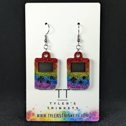 Pride Game Controller Earrings - Gameboy