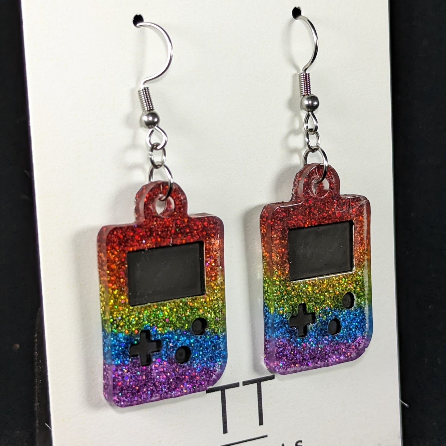 Pride Game Controller Earrings - Gameboy