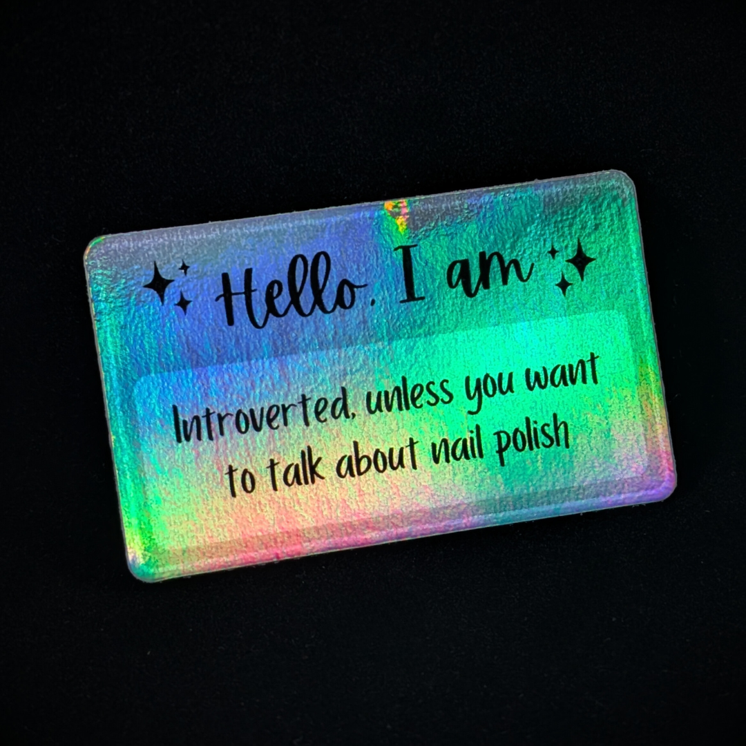 Introverted - Holographic Sticker