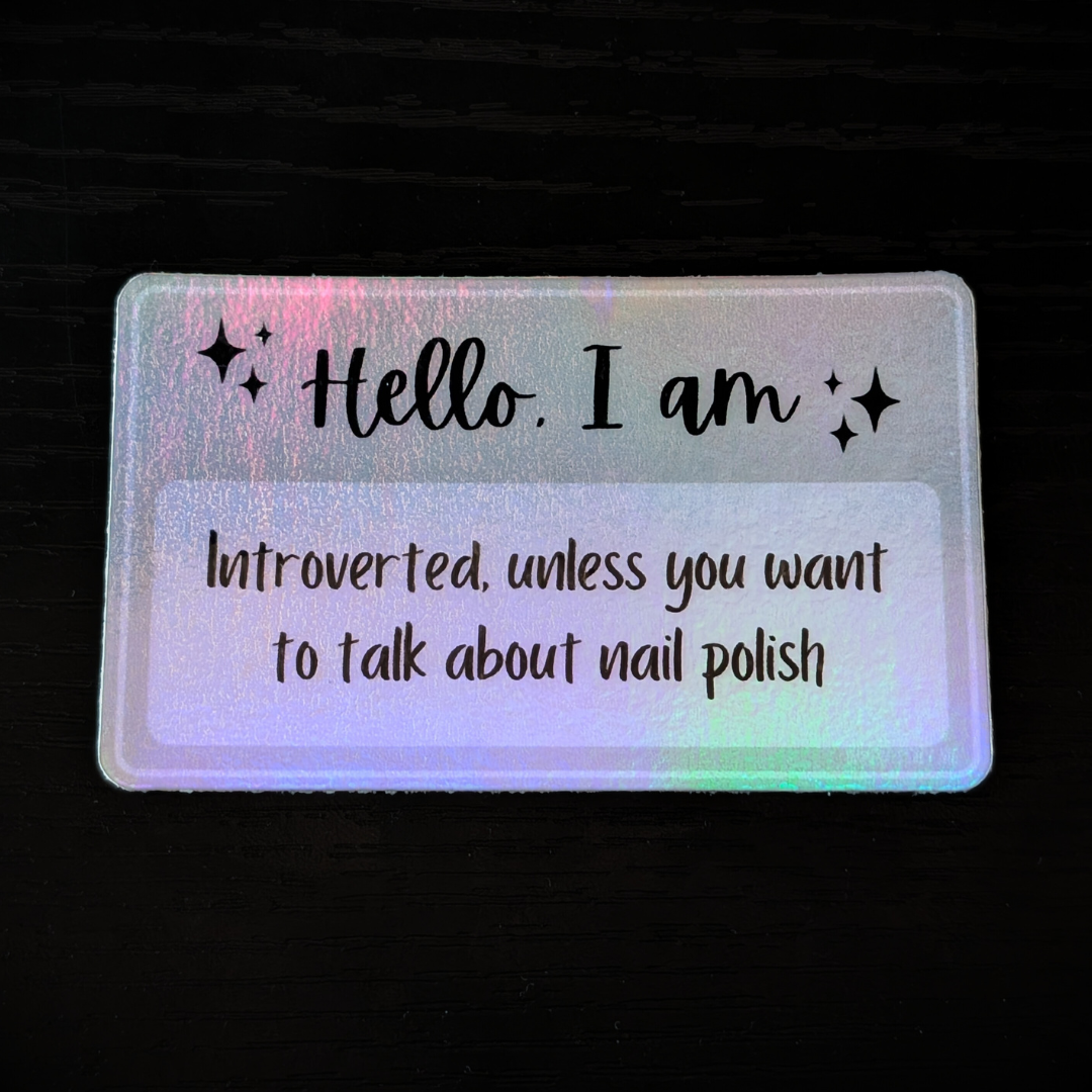 Introverted - Holographic Sticker