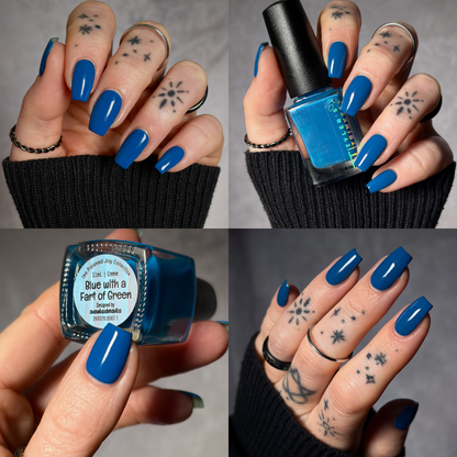 Blue With a Fart of Green