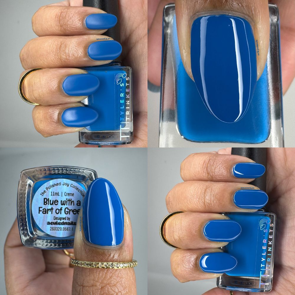 Blue With a Fart of Green