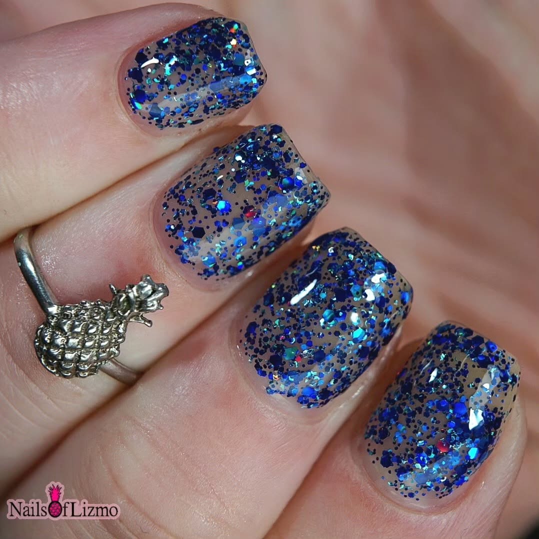 #BeProud Holo Glitter Topper - Blue